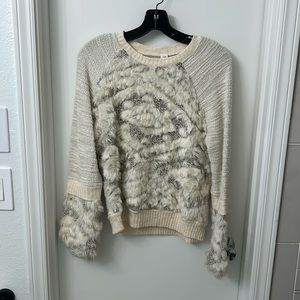 Textured neutral sweater